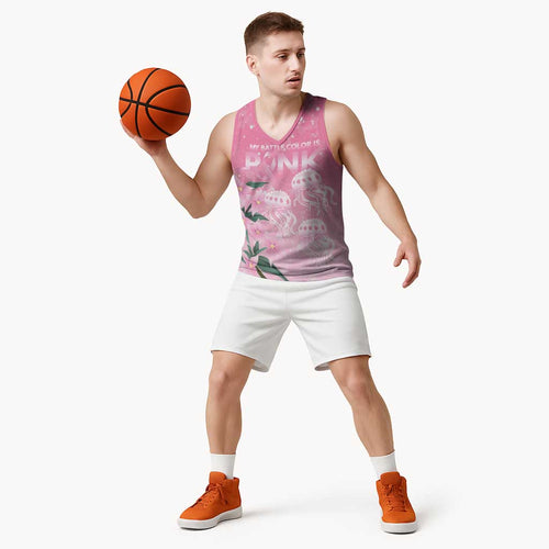 Personalised Pink Boronia of Hope Basketball Jersey Australia’s Fight Against Breast Cancer - Aussie Hoodie