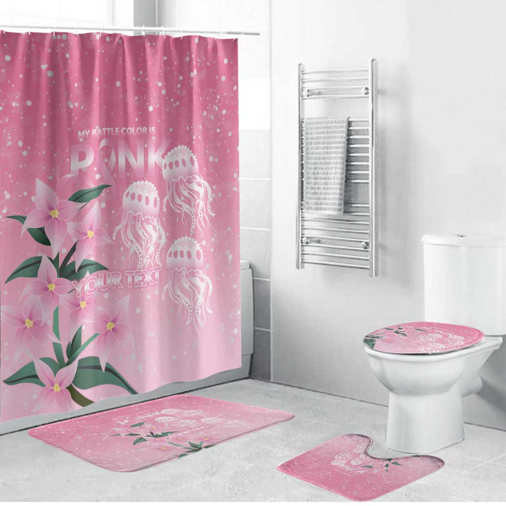 Personalised Pink Boronia of Hope Bathroom Set Australia’s Fight Against Breast Cancer - Aussie Hoodie