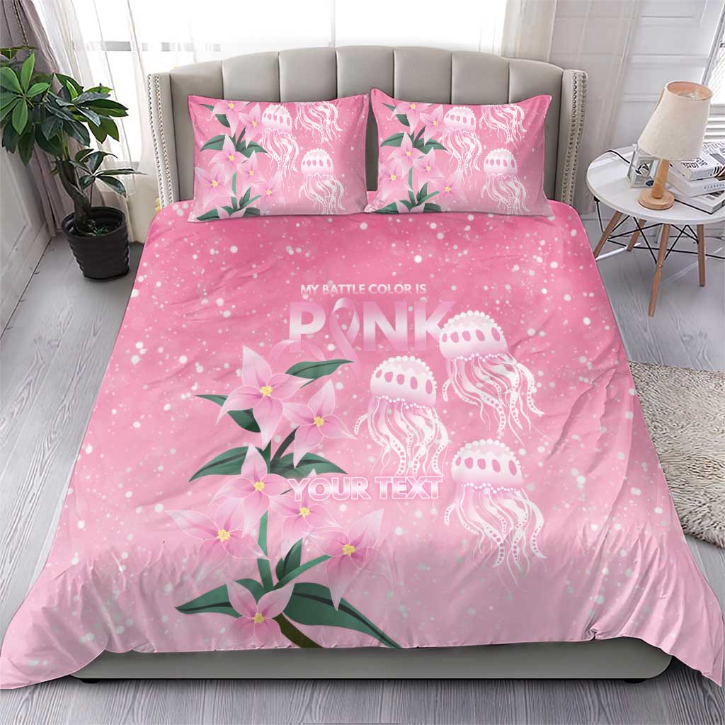 Personalised Pink Boronia of Hope Bedding Set Australia’s Fight Against Breast Cancer - Aussie Hoodie