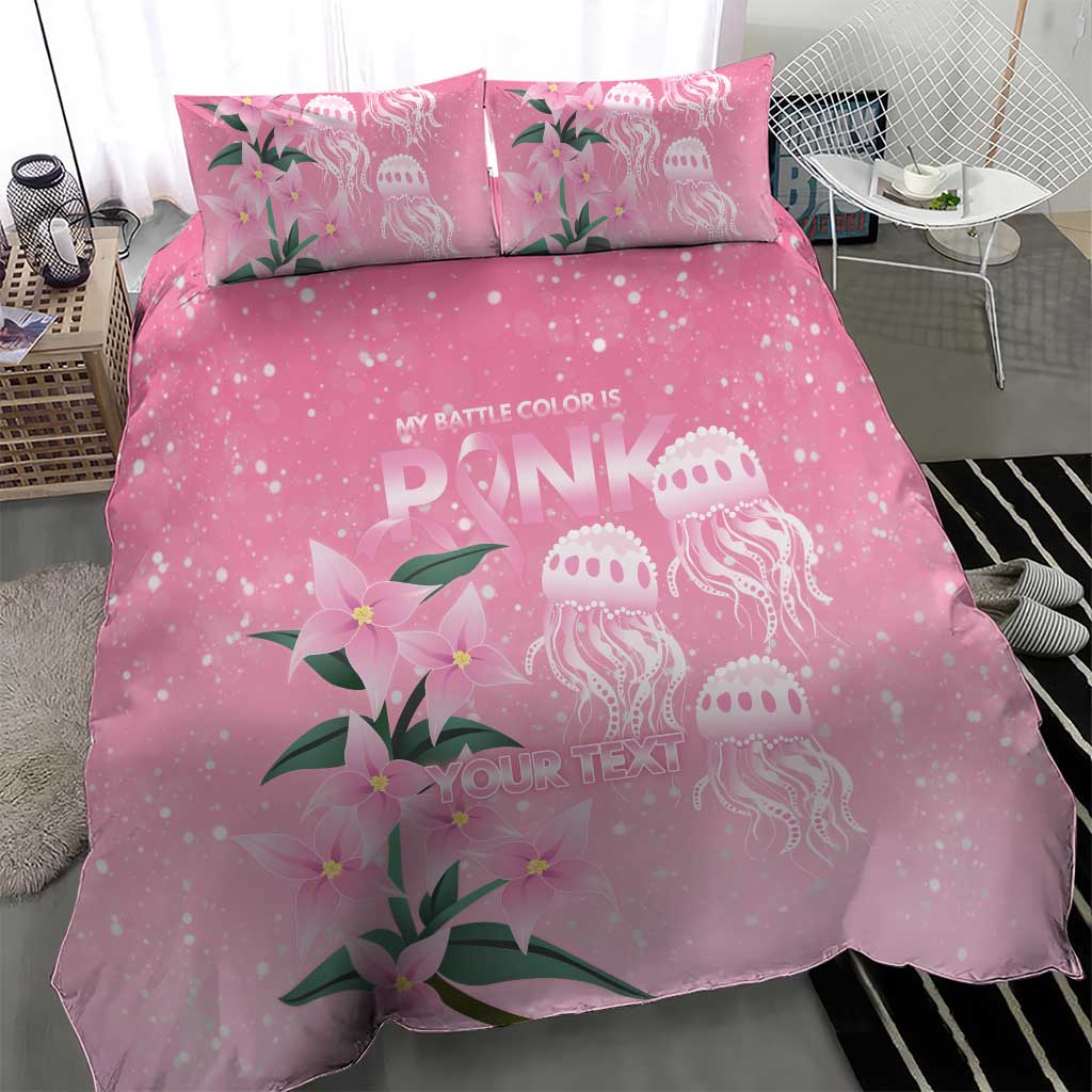 Personalised Pink Boronia of Hope Bedding Set Australia’s Fight Against Breast Cancer - Aussie Hoodie
