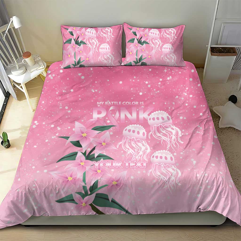 Personalised Pink Boronia of Hope Bedding Set Australia’s Fight Against Breast Cancer - Aussie Hoodie