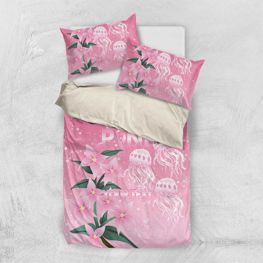 Personalised Pink Boronia of Hope Bedding Set Australia’s Fight Against Breast Cancer - Aussie Hoodie