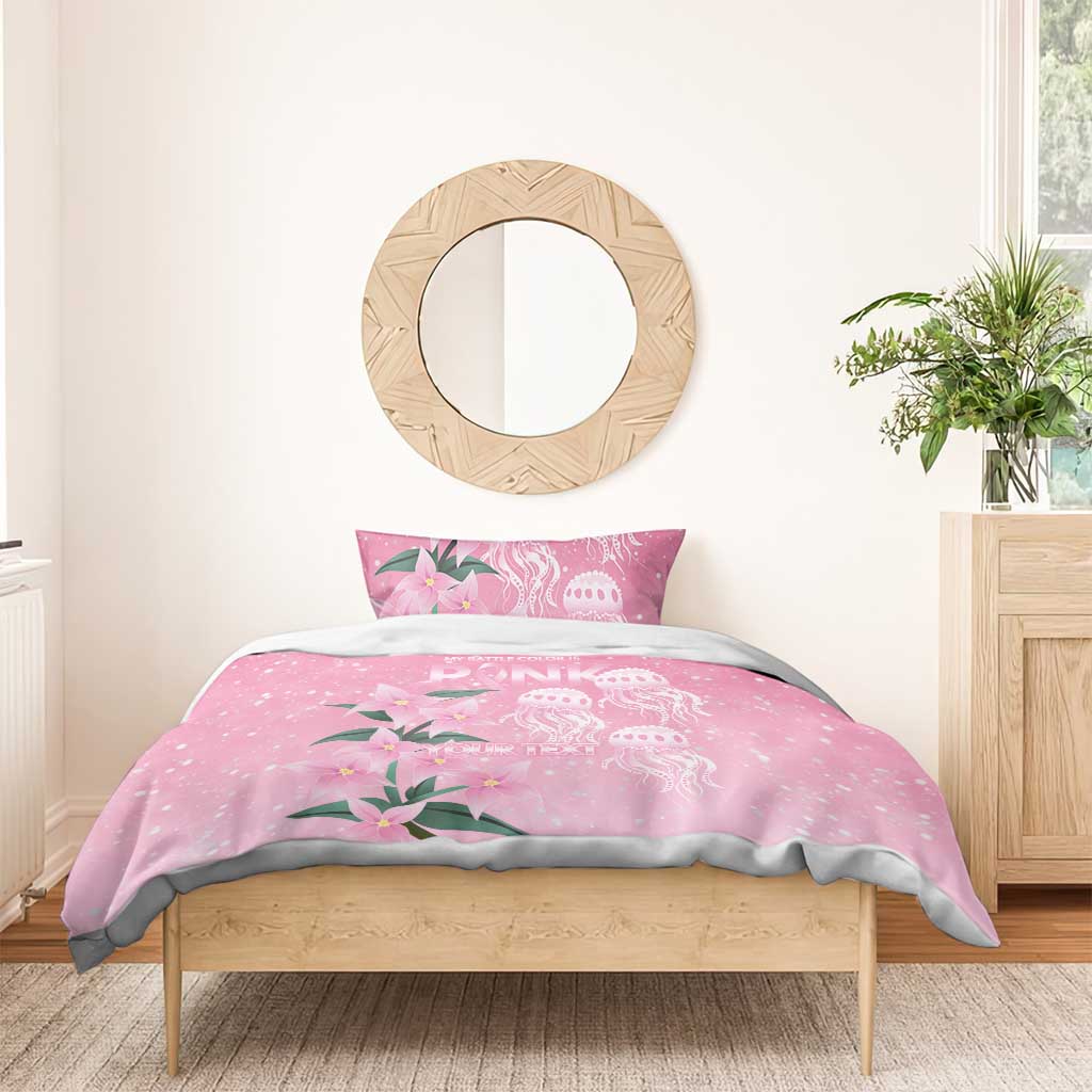 Personalised Pink Boronia of Hope Bedding Set Australia’s Fight Against Breast Cancer - Aussie Hoodie