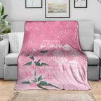 Personalised Pink Boronia of Hope Blanket Australia’s Fight Against Breast Cancer - Aussie Hoodie