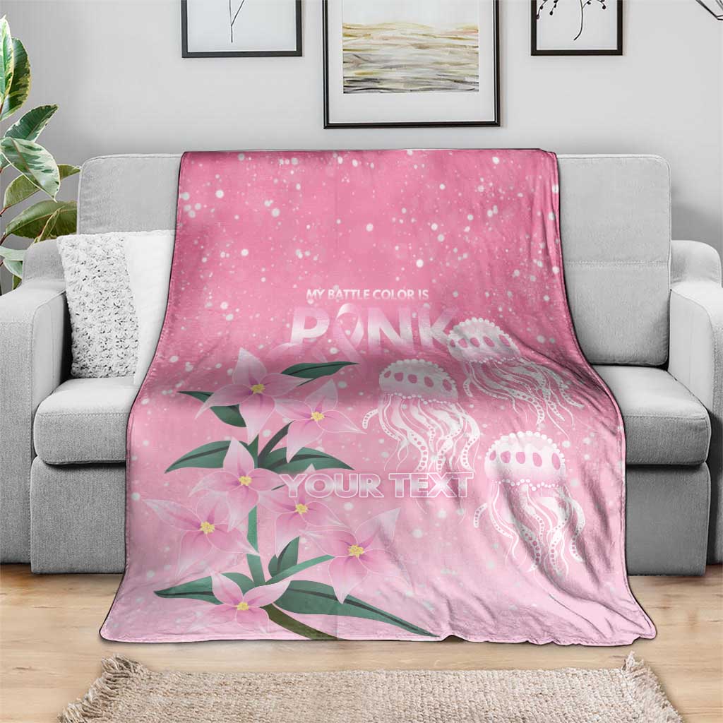 Personalised Pink Boronia of Hope Blanket Australia’s Fight Against Breast Cancer - Aussie Hoodie