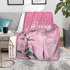 Personalised Pink Boronia of Hope Blanket Australia’s Fight Against Breast Cancer - Aussie Hoodie