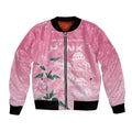 Personalised Pink Boronia of Hope Bomber Jacket Australia’s Fight Against Breast Cancer - Aussie Hoodie