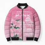 Personalised Pink Boronia of Hope Bomber Puffer Jacket Australia’s Fight Against Breast Cancer - Aussie Hoodie