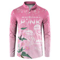 Personalised Pink Boronia of Hope Button Sweatshirt Australia’s Fight Against Breast Cancer - Aussie Hoodie