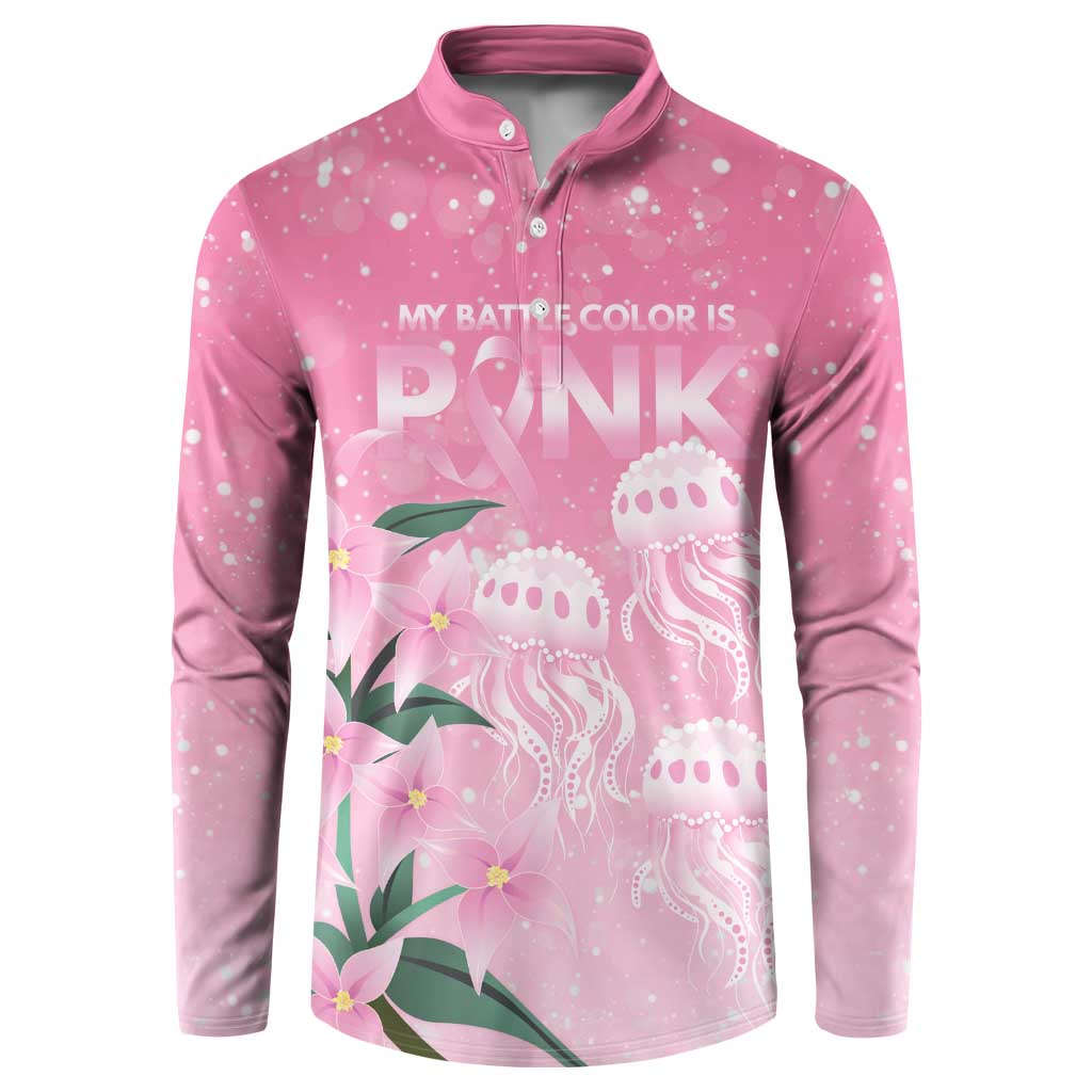 Personalised Pink Boronia of Hope Button Sweatshirt Australia’s Fight Against Breast Cancer - Aussie Hoodie