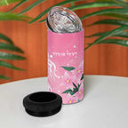 Personalised Pink Boronia of Hope 4 in 1 Can Cooler Tumbler Australia’s Fight Against Breast Cancer - Aussie Hoodie