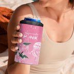 Personalised Pink Boronia of Hope 4 in 1 Can Cooler Tumbler Australia’s Fight Against Breast Cancer - Aussie Hoodie