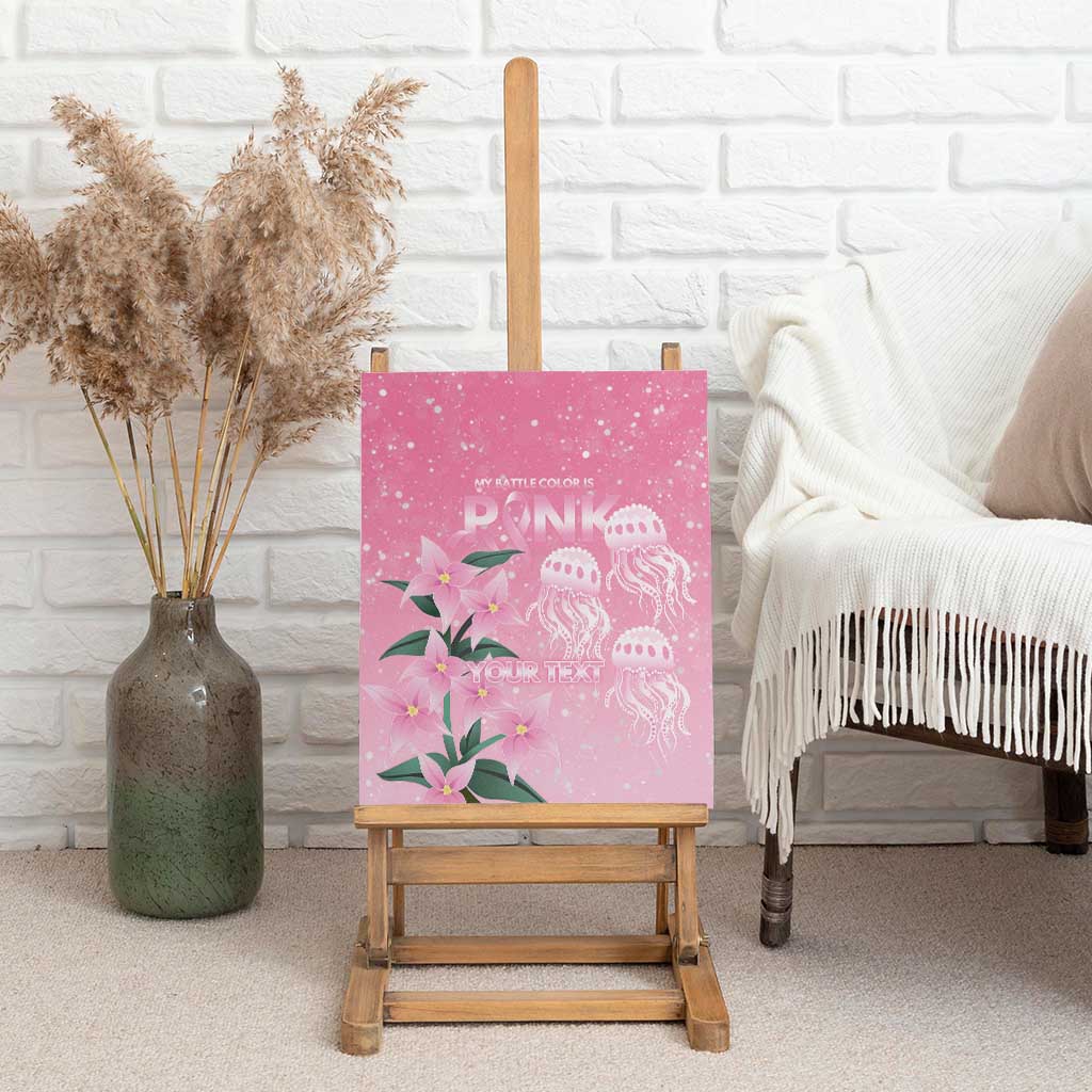 Personalised Pink Boronia of Hope Canvas Wall Art Australia’s Fight Against Breast Cancer - Aussie Hoodie