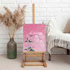 Personalised Pink Boronia of Hope Canvas Wall Art Australia’s Fight Against Breast Cancer - Aussie Hoodie