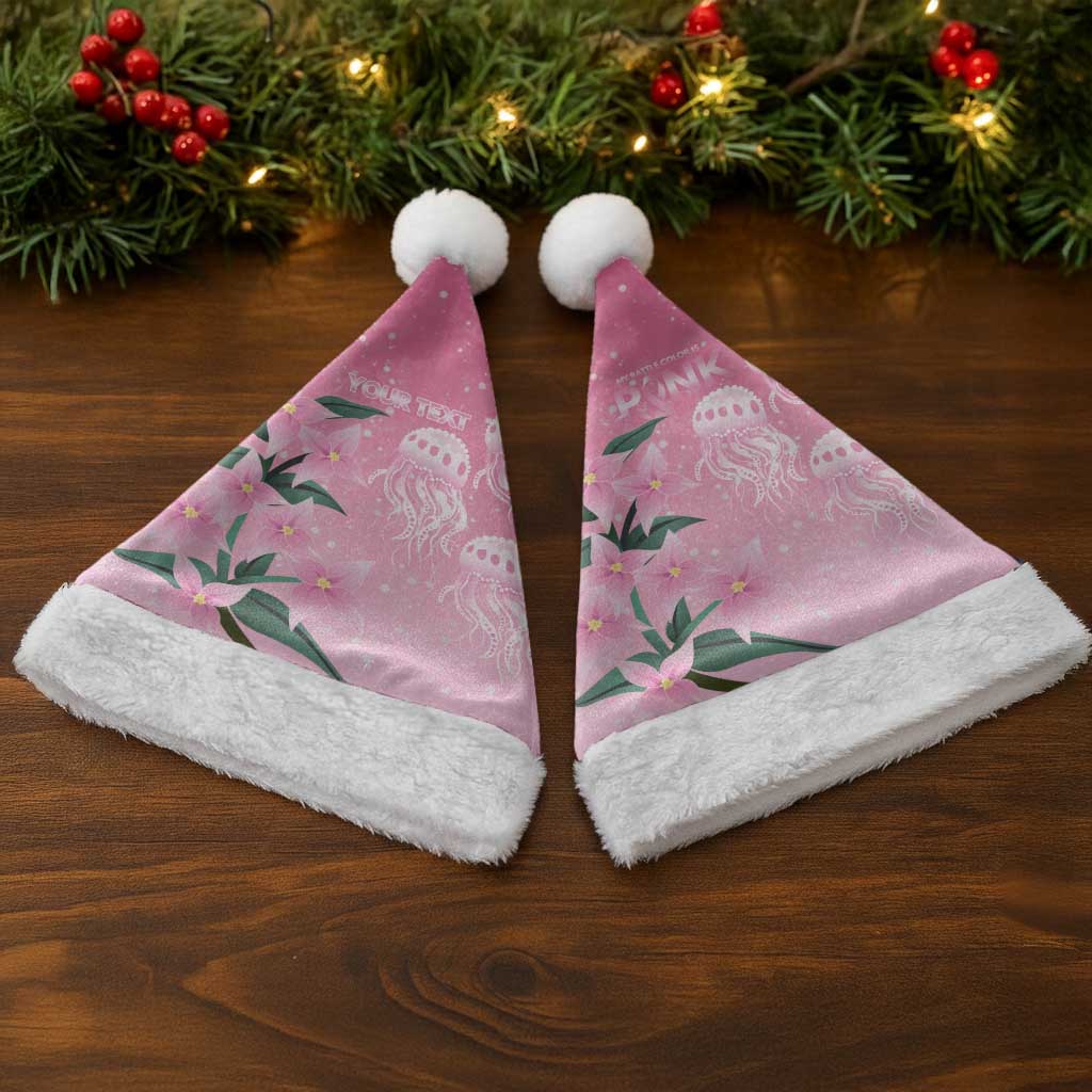 Personalised Pink Boronia of Hope Christmas Santa Hat Australia’s Fight Against Breast Cancer - Aussie Hoodie