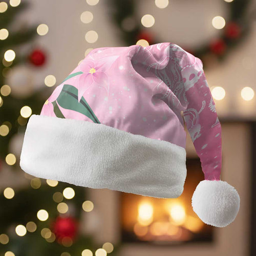 Personalised Pink Boronia of Hope Christmas Santa Hat Australia’s Fight Against Breast Cancer - Aussie Hoodie