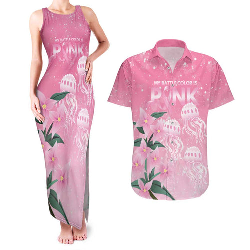 Personalised Pink Boronia of Hope Couples Matching Tank Maxi Dress and Hawaiian Shirt Australia’s Fight Against Breast Cancer - Aussie Hoodie