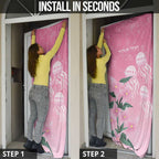 Personalised Pink Boronia of Hope Door Cover Australia’s Fight Against Breast Cancer - Aussie Hoodie