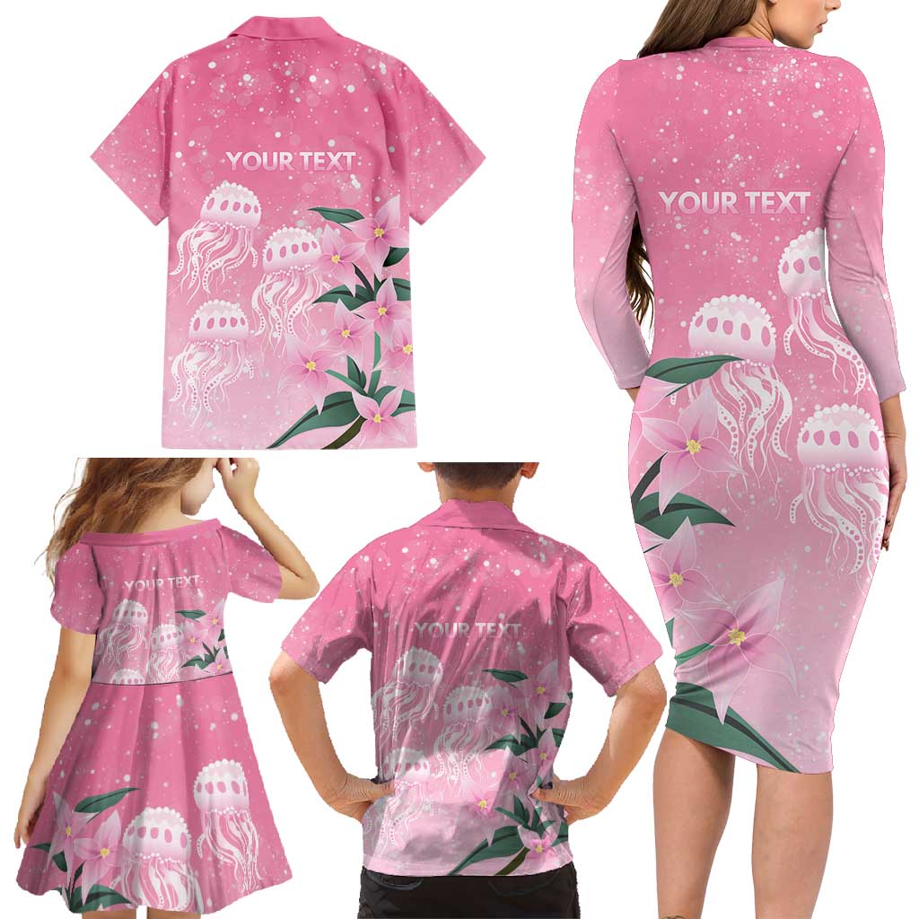 Personalised Pink Boronia of Hope Family Matching Long Sleeve Bodycon Dress and Hawaiian Shirt Australia’s Fight Against Breast Cancer - Aussie Hoodie