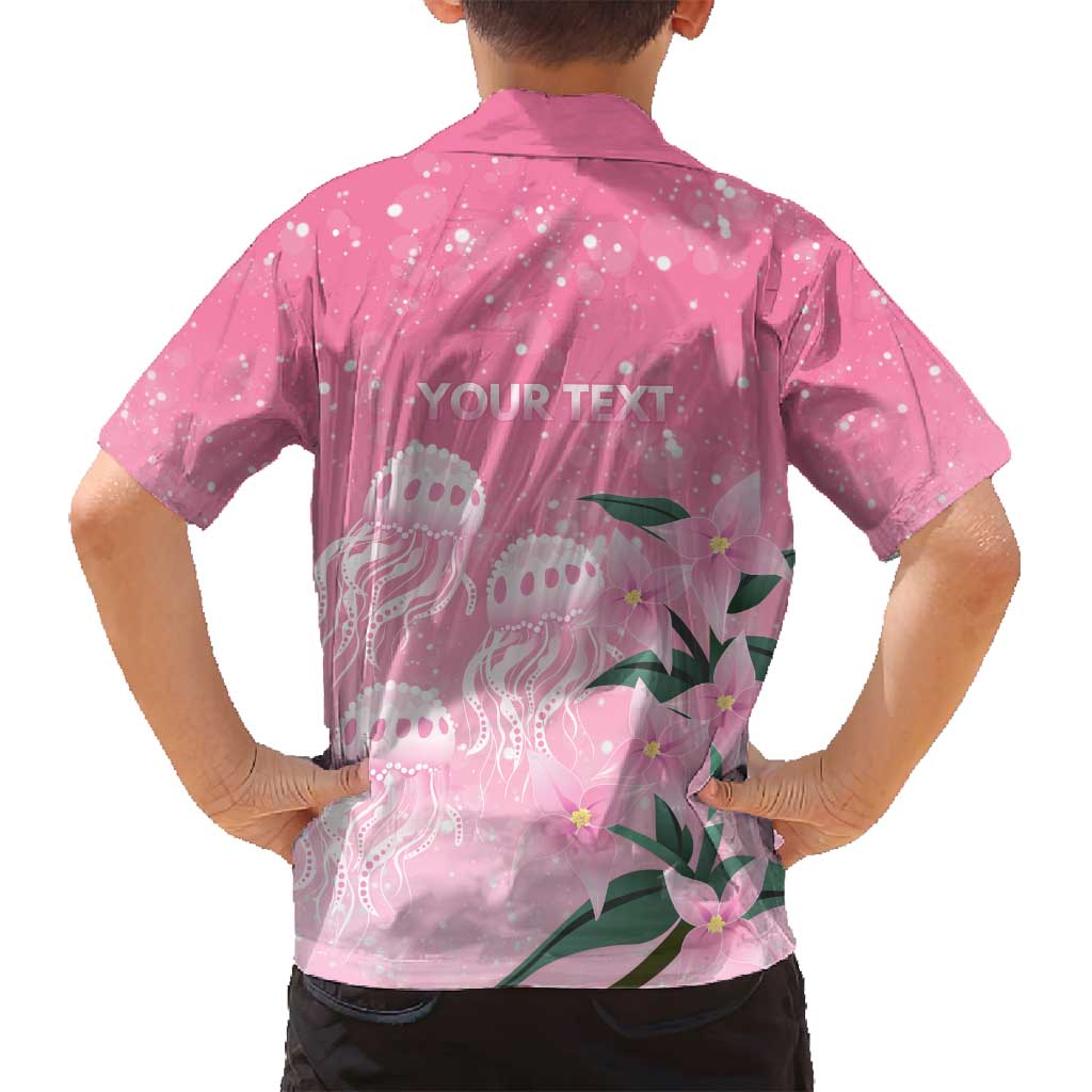 Personalised Pink Boronia of Hope Family Matching Off Shoulder Short Dress and Hawaiian Shirt Australia’s Fight Against Breast Cancer - Aussie Hoodie