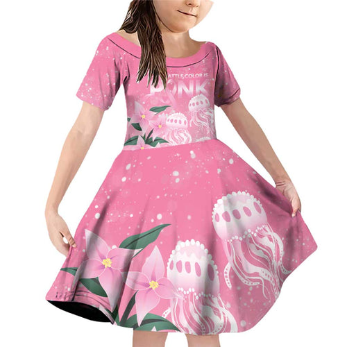 Personalised Pink Boronia of Hope Family Matching Off Shoulder Short Dress and Hawaiian Shirt Australia’s Fight Against Breast Cancer - Aussie Hoodie