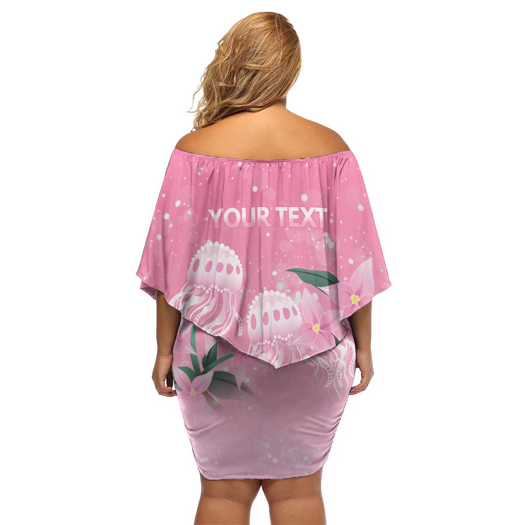 Personalised Pink Boronia of Hope Family Matching Off Shoulder Short Dress and Hawaiian Shirt Australia’s Fight Against Breast Cancer - Aussie Hoodie