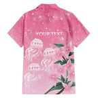 Personalised Pink Boronia of Hope Family Matching Puletasi and Hawaiian Shirt Australia’s Fight Against Breast Cancer - Aussie Hoodie