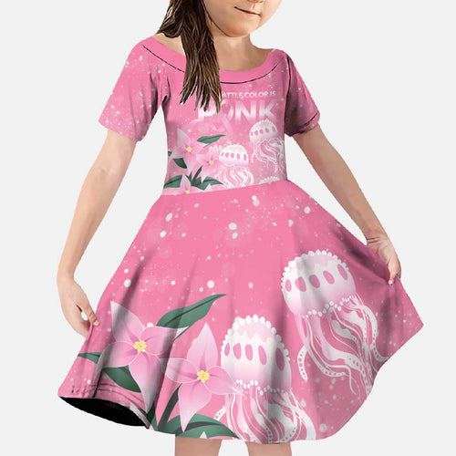 Personalised Pink Boronia of Hope Family Matching Short Sleeve Bodycon Dress and Hawaiian Shirt Australia’s Fight Against Breast Cancer - Aussie Hoodie