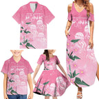 Personalised Pink Boronia of Hope Family Matching Summer Maxi Dress and Hawaiian Shirt Australia’s Fight Against Breast Cancer - Aussie Hoodie