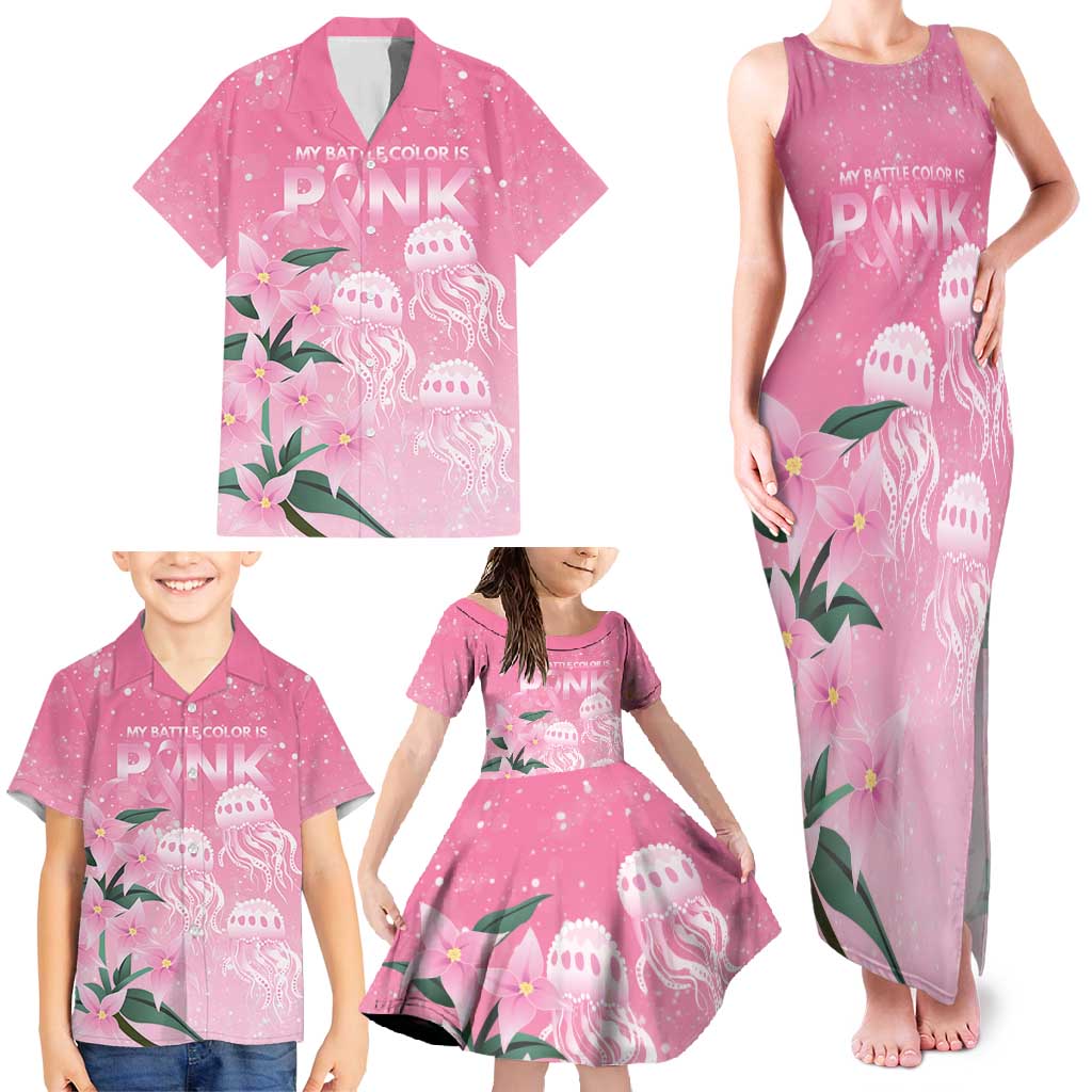 Personalised Pink Boronia of Hope Family Matching Tank Maxi Dress and Hawaiian Shirt Australia’s Fight Against Breast Cancer - Aussie Hoodie
