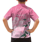 Personalised Pink Boronia of Hope Family Matching Tank Maxi Dress and Hawaiian Shirt Australia’s Fight Against Breast Cancer - Aussie Hoodie