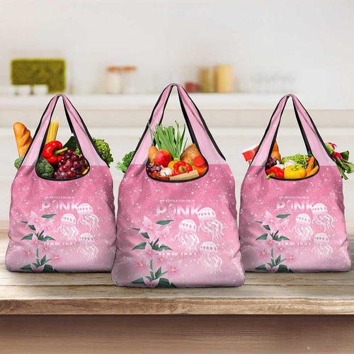 Personalised Pink Boronia of Hope Grocery Bag Australia’s Fight Against Breast Cancer - Aussie Hoodie