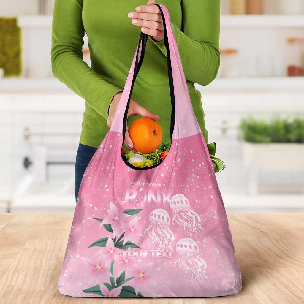Personalised Pink Boronia of Hope Grocery Bag Australia’s Fight Against Breast Cancer - Aussie Hoodie
