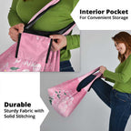Personalised Pink Boronia of Hope Grocery Bag Australia’s Fight Against Breast Cancer - Aussie Hoodie