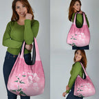 Personalised Pink Boronia of Hope Grocery Bag Australia’s Fight Against Breast Cancer - Aussie Hoodie