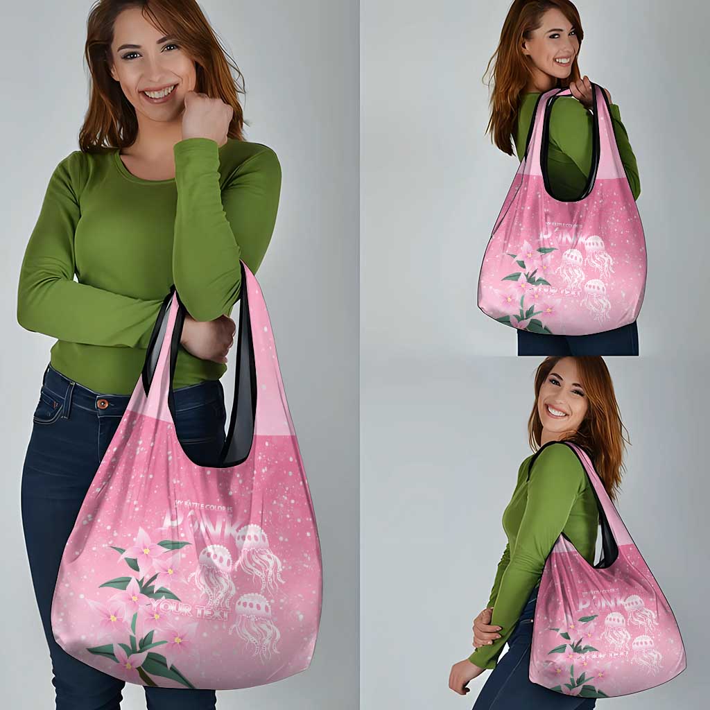 Personalised Pink Boronia of Hope Grocery Bag Australia’s Fight Against Breast Cancer - Aussie Hoodie