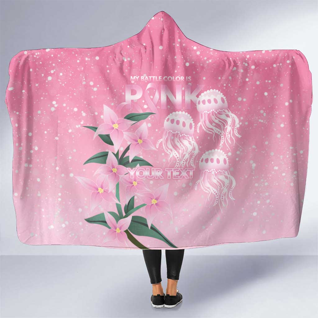 Personalised Pink Boronia of Hope Hooded Blanket Australia’s Fight Against Breast Cancer - Aussie Hoodie