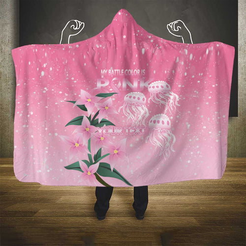 Personalised Pink Boronia of Hope Hooded Blanket Australia’s Fight Against Breast Cancer - Aussie Hoodie