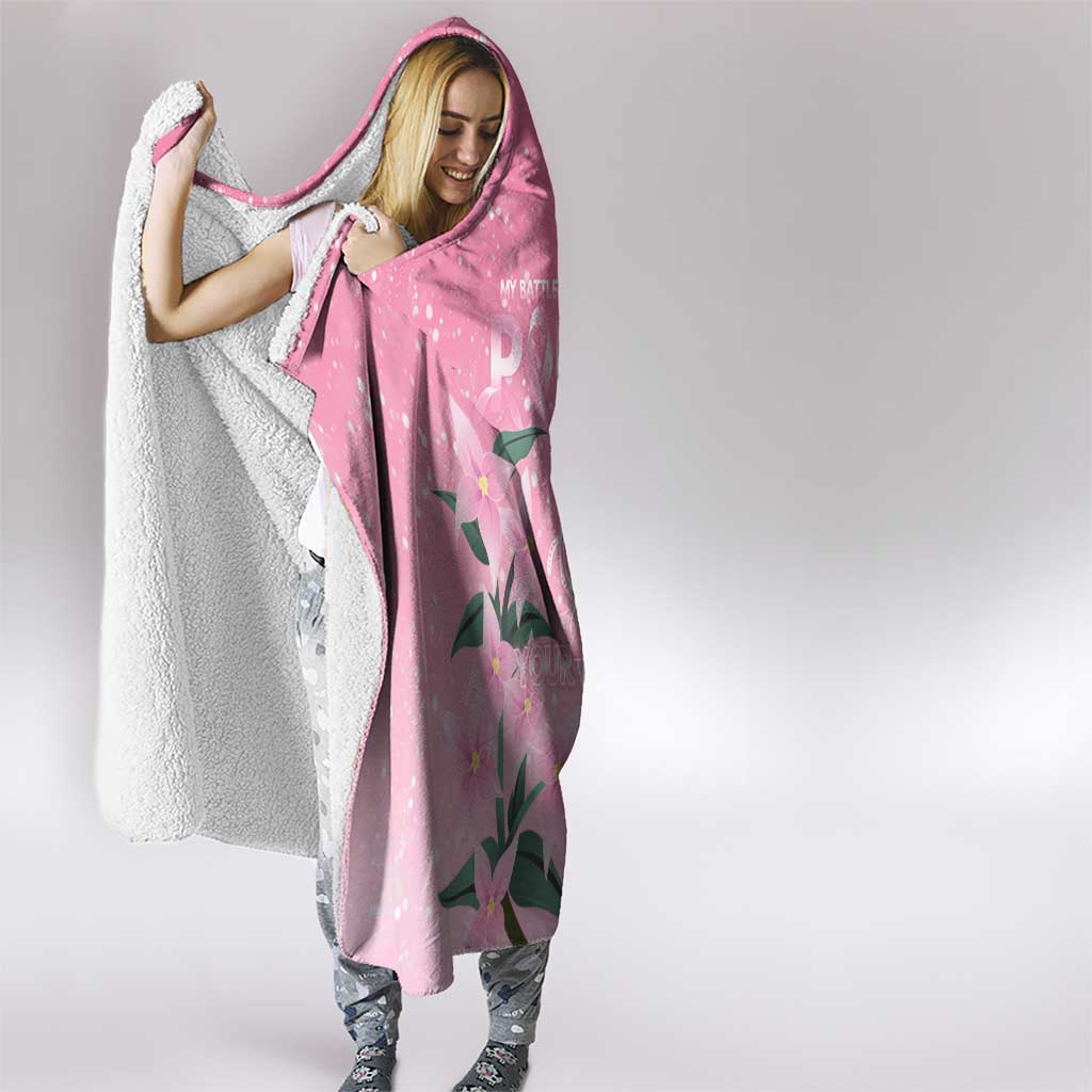 Personalised Pink Boronia of Hope Hooded Blanket Australia’s Fight Against Breast Cancer - Aussie Hoodie