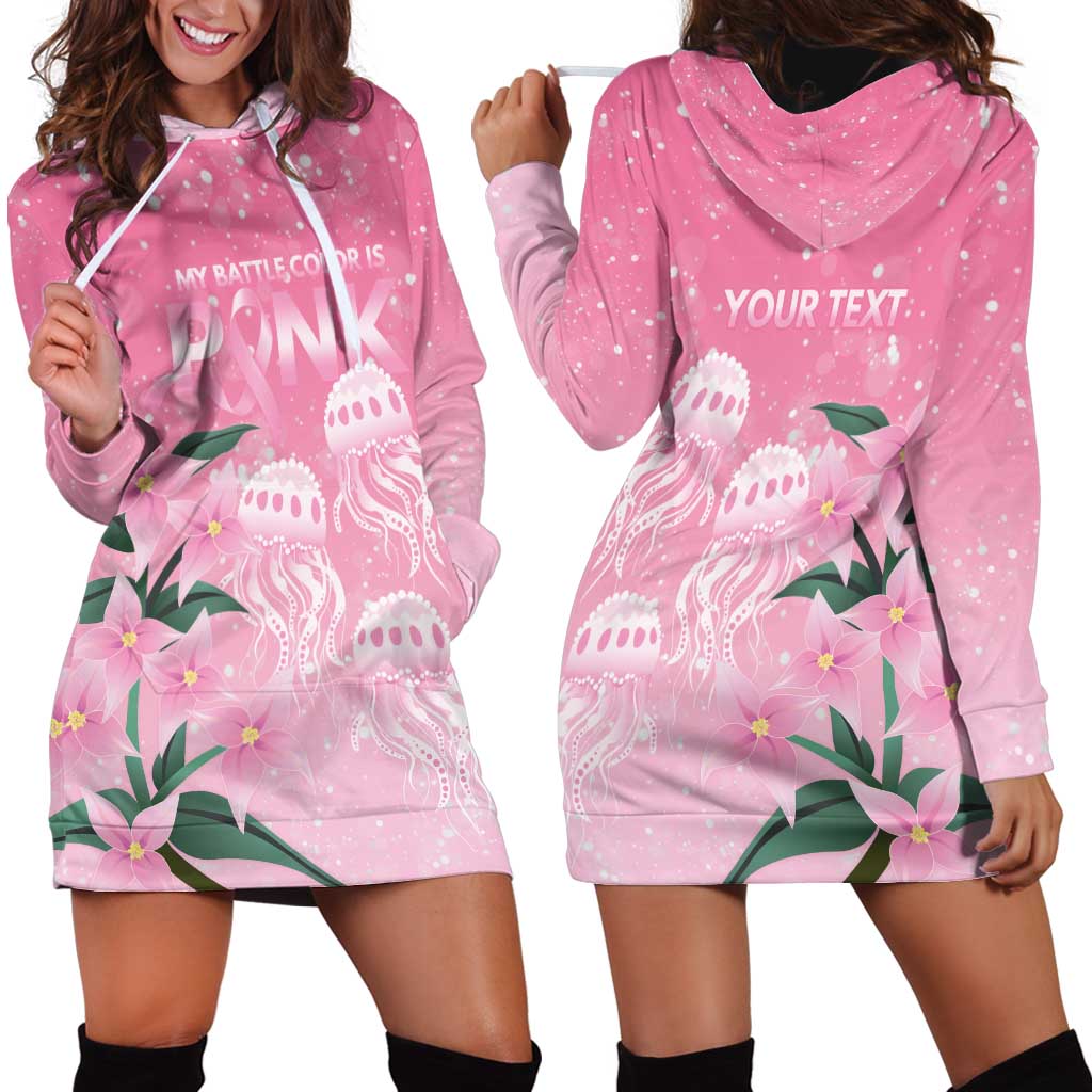 Personalised Pink Boronia of Hope Hoodie Dress Australia’s Fight Against Breast Cancer - Aussie Hoodie