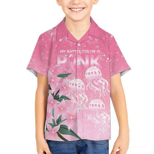 Personalised Pink Boronia of Hope Kid Hawaiian Shirt Australia’s Fight Against Breast Cancer - Aussie Hoodie