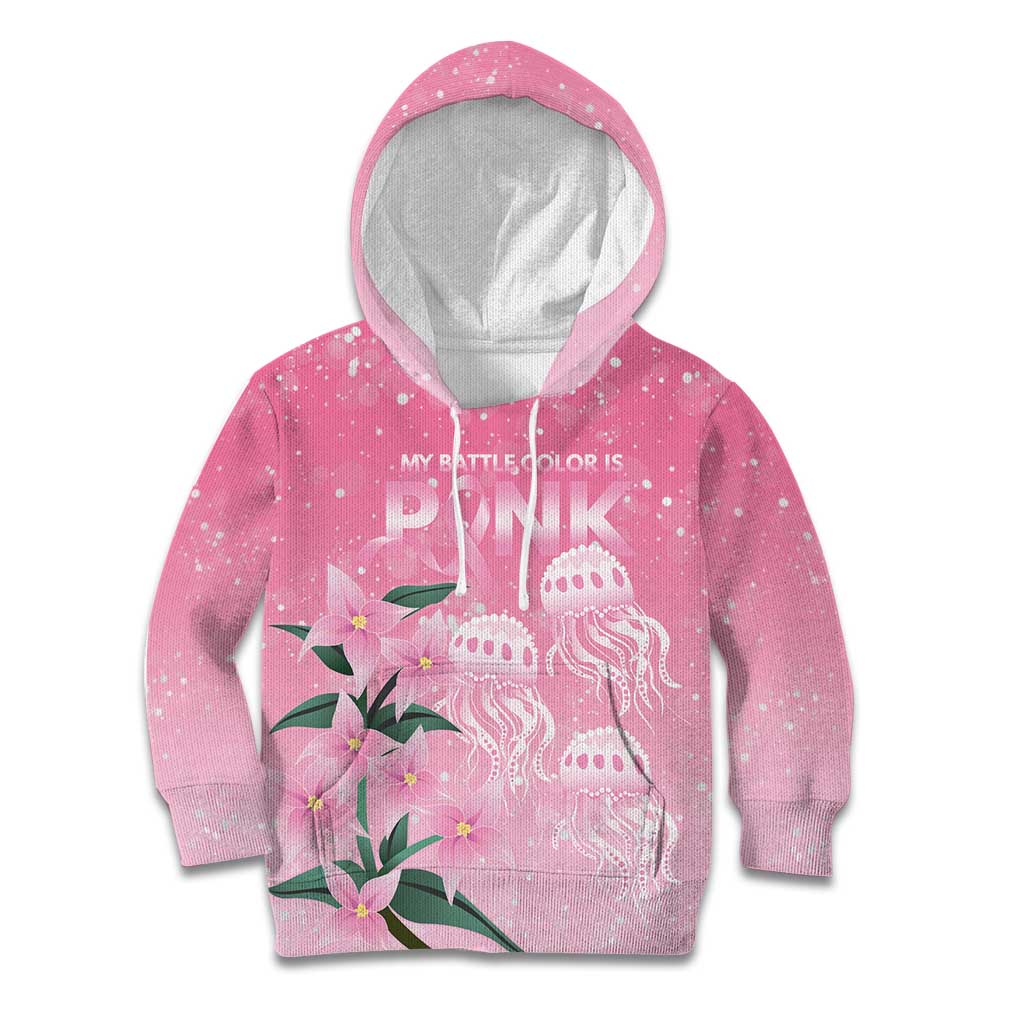 Personalised Pink Boronia of Hope Kid Hoodie Australia’s Fight Against Breast Cancer - Aussie Hoodie