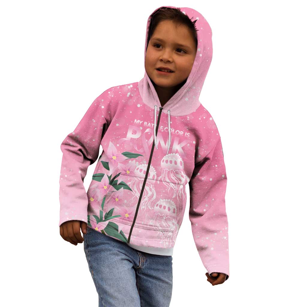 Personalised Pink Boronia of Hope Kid Hoodie Australia’s Fight Against Breast Cancer - Aussie Hoodie