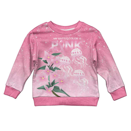 Personalised Pink Boronia of Hope Kid Ugly Christmas Sweater Australia’s Fight Against Breast Cancer - Aussie Hoodie