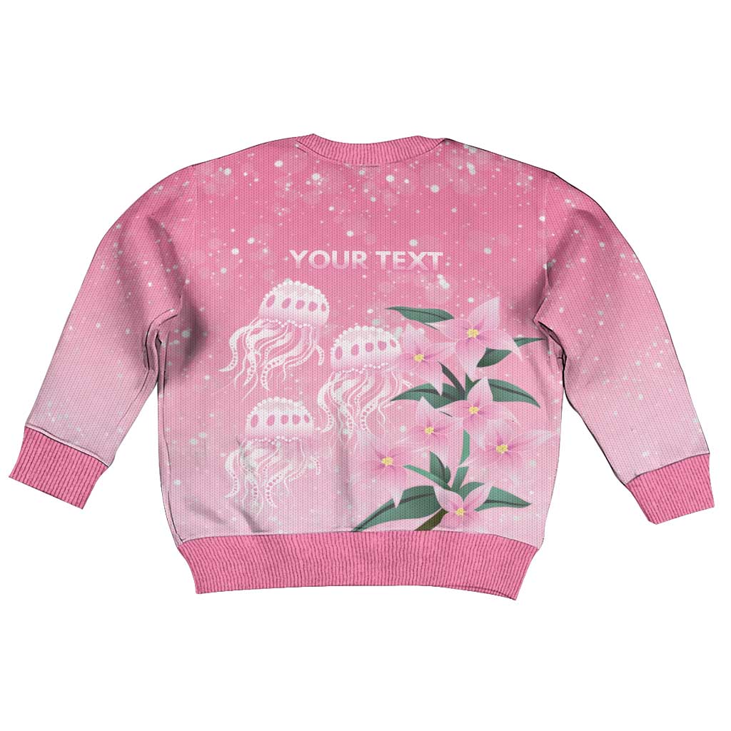 Personalised Pink Boronia of Hope Kid Ugly Christmas Sweater Australia’s Fight Against Breast Cancer - Aussie Hoodie