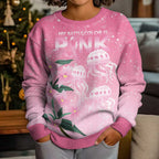 Personalised Pink Boronia of Hope Kid Ugly Christmas Sweater Australia’s Fight Against Breast Cancer - Aussie Hoodie