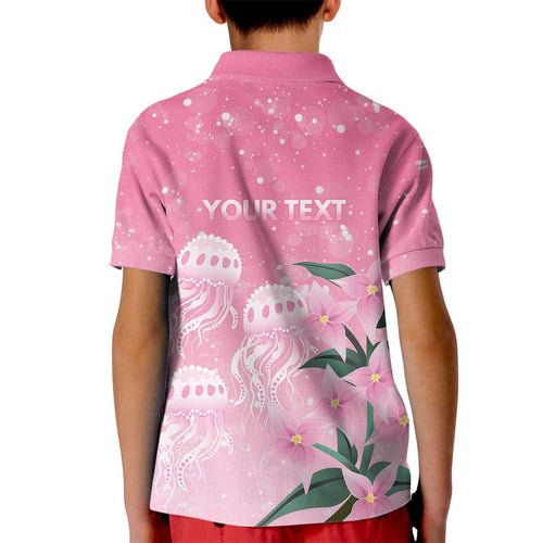 Personalised Pink Boronia of Hope Kid Polo Shirt Australia’s Fight Against Breast Cancer - Aussie Hoodie