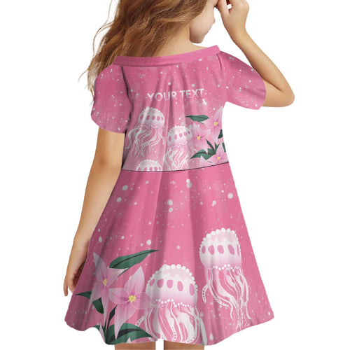 Personalised Pink Boronia of Hope Kid Short Sleeve Dress Australia’s Fight Against Breast Cancer - Aussie Hoodie