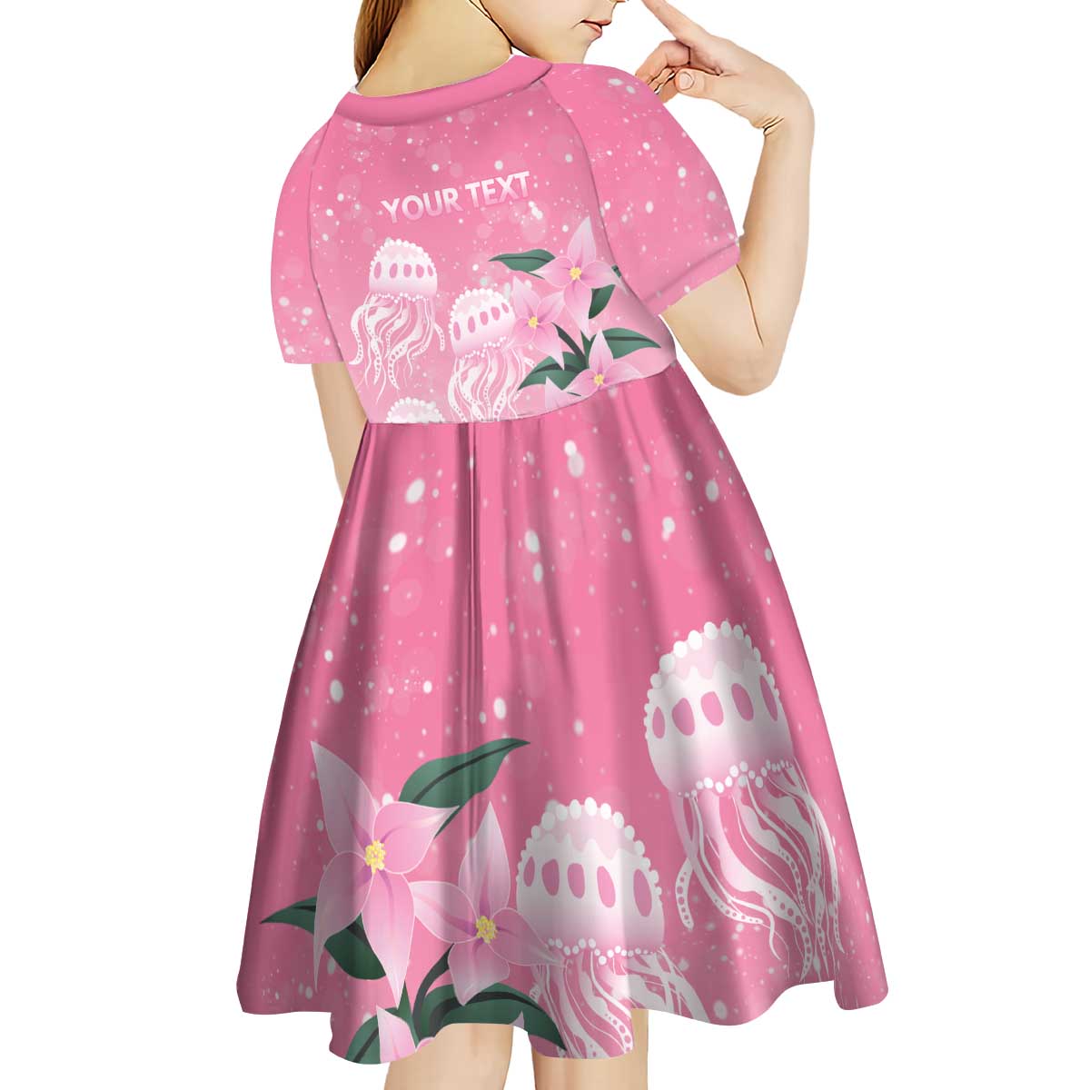 Personalised Pink Boronia of Hope Kid Short Sleeve Dress Australia’s Fight Against Breast Cancer - Aussie Hoodie