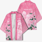 Personalised Pink Boronia of Hope Kimono Australia’s Fight Against Breast Cancer - Aussie Hoodie